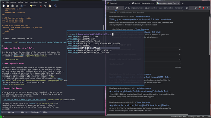 Opening a .pdf document with auto-completion