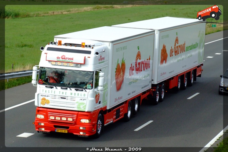 Boxtruck - Dolly - Trailer combination, One of the first of its kind on Dutch roads